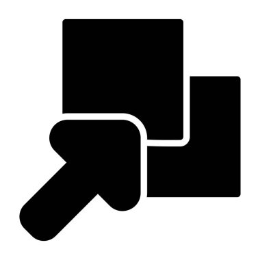 Modern bir simgenin vektör illüstrasyonu