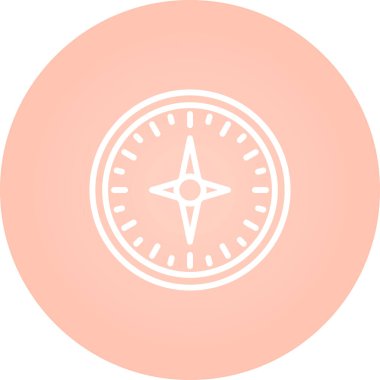 pusula simgesi web basit illüstrasyon