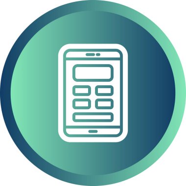 Mobil Tasarım Web simgesi vektör çizimi