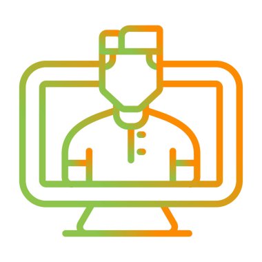 Bilgisayar web simge vektör çizim