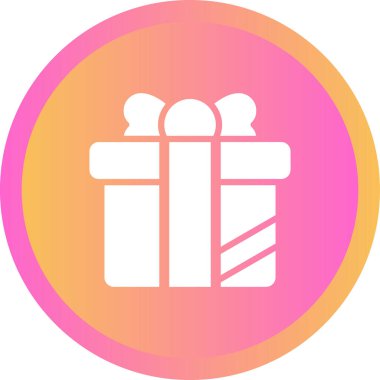 hediye kutusu simgesinin vektör illüstrasyonu