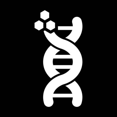 DNA simgesi vektör illüstrasyonu