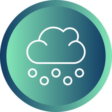 Bulut. Web simgesi basit tasarım