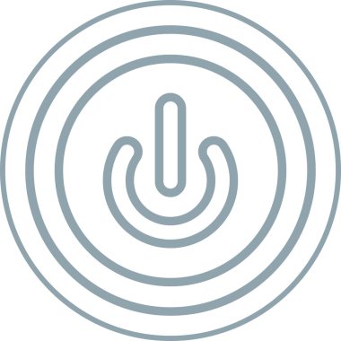 Modern bir Güç Düğmesi simgesinin vektör çizimi 