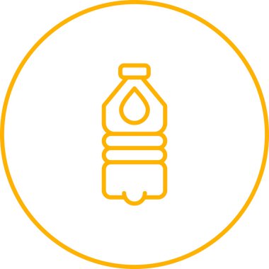 Water bottle web icon, vector illustration 