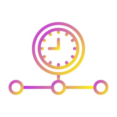 Zaman simgesi vektör illüstrasyonu