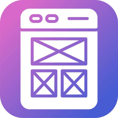 Modern simgenin vektör illüstrasyonu