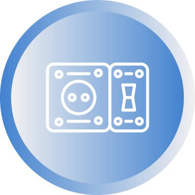 GFCI Outlet ağ vektör illüstrasyonu