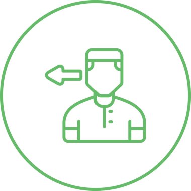 Doktor. Web simgesi basit illüstrasyon