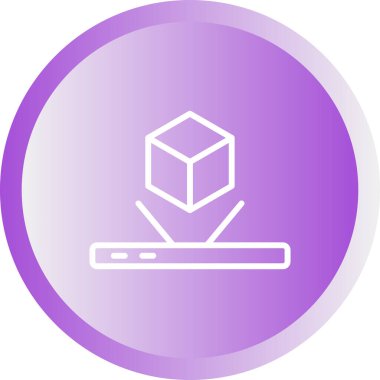 Kutu. Web simgesi basit illüstrasyon