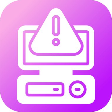 bilgisayar izleme simgesi, vektör illüstrasyonu