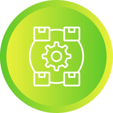 Modern bir simgenin vektör illüstrasyonu