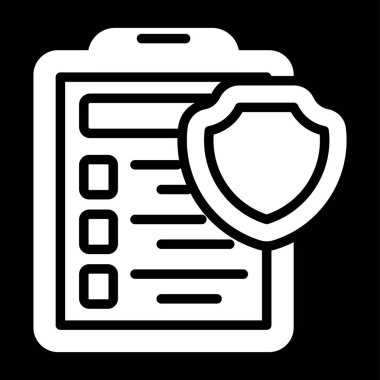 Veri koruma simgesi, vektör çizim