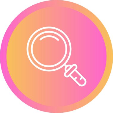 Büyütme cam ağ ikonu vektör illüstrasyonu  