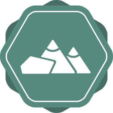 Dağ. Web simgesi basit tasarım