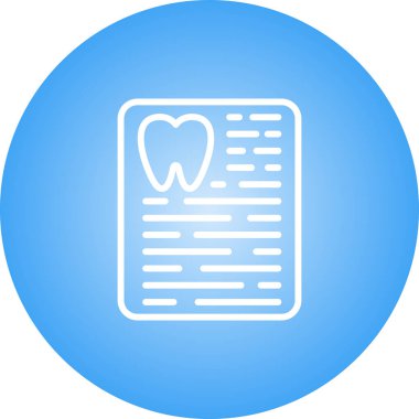 Diş simgesinin vektör illüstrasyonu