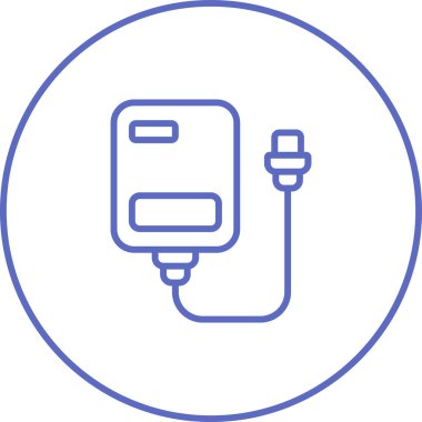 Pil simgesinin vektör illüstrasyonu