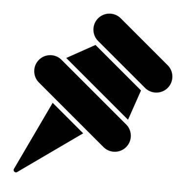 Pushpin web simgesi vektör illüstrasyonu