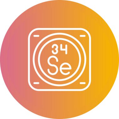 Kimyasal element ağ basit illüstrasyon