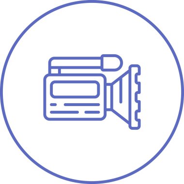 Kamera. Web simgesi basit illüstrasyon