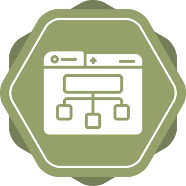 Eşsiz sunucu vektör simgesi