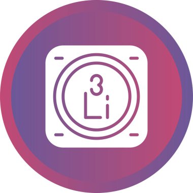 Lityum kimyasal element simgesi, basit satır biçimi