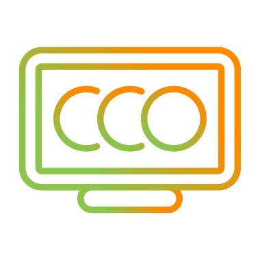 Masaüstü Bilgisayar Web simgesi vektör çizimi