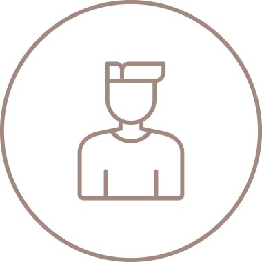 Maske çizgisi simgesi olan adam, insan ve insan, maske işareti olan adam, vektör illüstrasyonu, beyaz arkaplan üzerinde ana hatlı doğrusal desen