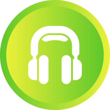 kulaklıklar web simgesi, vektör illüstrasyonu