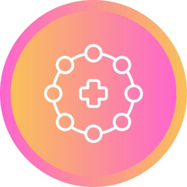 Tıbbi bir simgenin vektör illüstrasyonu