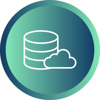 veri merkezi simgesi vektör illüstrasyonu