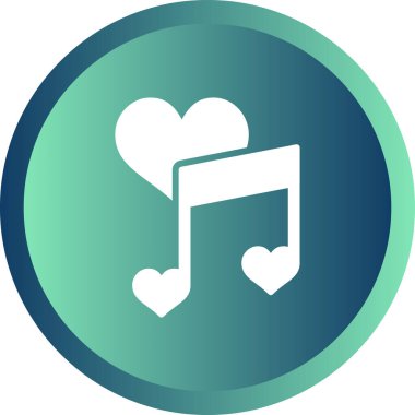 müzik notası ikon vektör illüstrasyonu