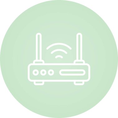 router simgesi web basit illüstrasyon