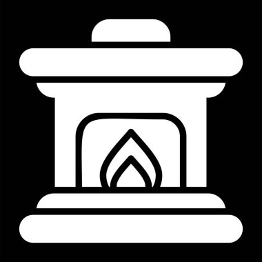 mum ateşi simgesi taslak biçiminde