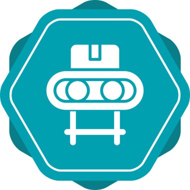 Yol işareti simgesi, basit vektör illüstrasyonu