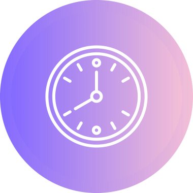 saat vektör simgesi modern basit vektör illüstrasyonu