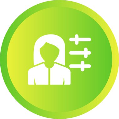 Uzun gölgeli kadın avatarı.