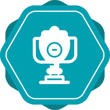 Kupa ikonu. vektör illüstrasyonu