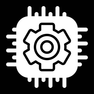 dişli simgesi vektör illüstrasyonu