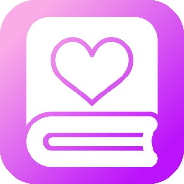 Kalp. Web simgesi basit tasarım
