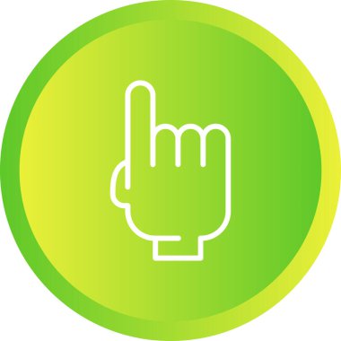 El işaret eden parmak vektörü simgesi