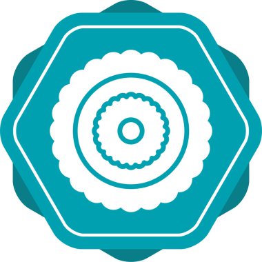 Çiçek. Web simgesi basit illüstrasyon