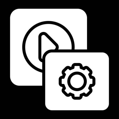 Vektör ayarı Simge illüstrasyonu