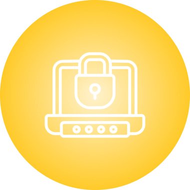 dizüstü bilgisayar simgesi, vektör illüstrasyonu 