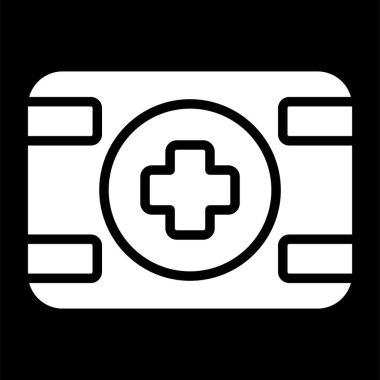 ilk yardım kiti vektör simgesi