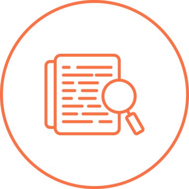 Arama simgesi vektör illüstrasyonu