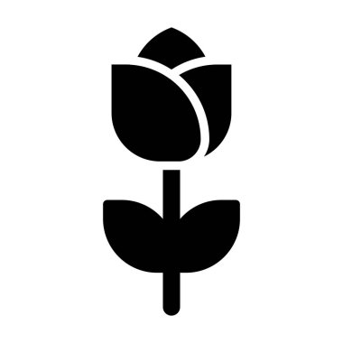 beautiful flower vector line icon