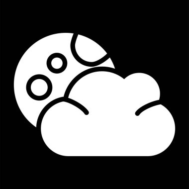 Bulut. Web simgesi basit illüstrasyon