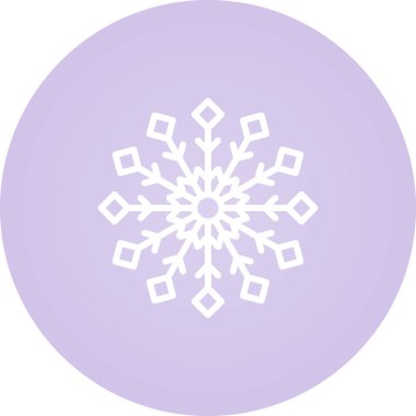 Kar Tanesi ikonu. vektör illüstrasyonu