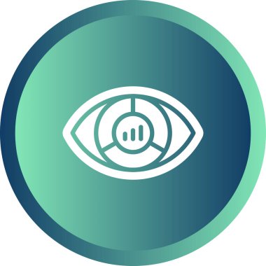 Göz simgesinin vektör illüstrasyonu